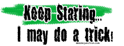 Keep Staring Do A Trick