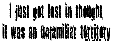 Thought Unfamiliar