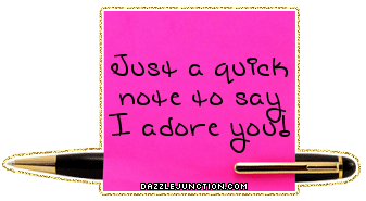 Glitter Notes I Adore You picture