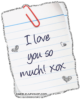 Glitter Notes Love You picture