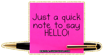 Glitter Notes Say Hello picture