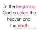 Created Heaven Earth