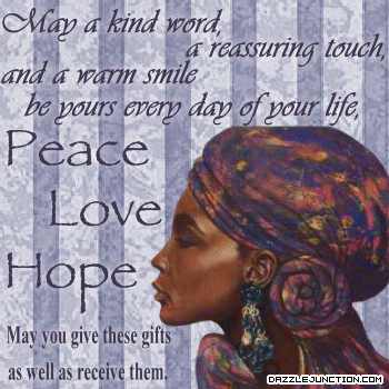 Peace Love Hope quote