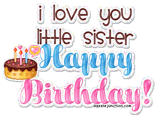 Happy Birthday Little Sister Graphi Picture for Facebook
