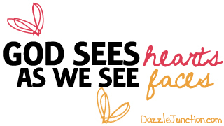 God Sees Hearts quote