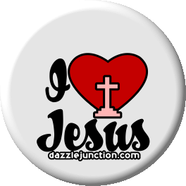 I Love Jesus Button Picture for Facebook