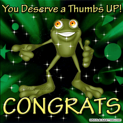 Frog Congrats quote