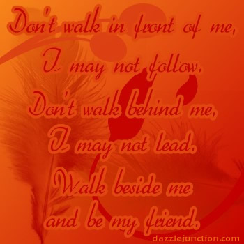 Beside Me Feathers Dj quote