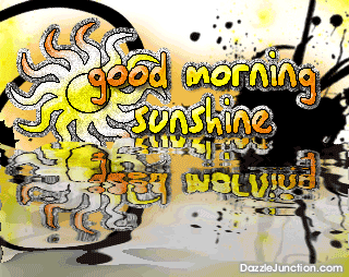 Good Morning Sunshine Water quote