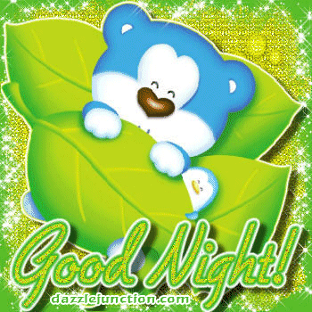 Good Night Blue Bear Dj Picture for Facebook
