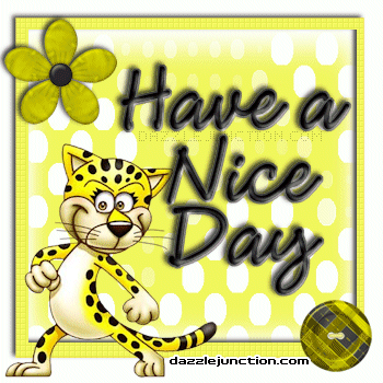 Cheetah Nice Day quote