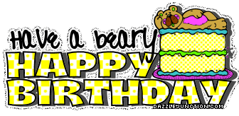 Beary Bday Glitter