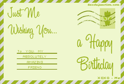 Birthday Post Card quote