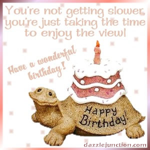 Birthday Turtle quote