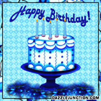 Blue Birthday Cake quote
