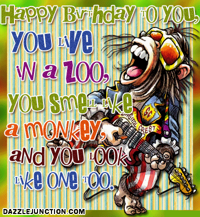 Monkey Birthday quote