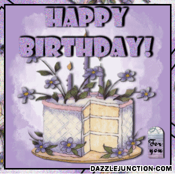 Purple Birthday Cake quote