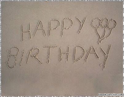 Sand Beach Birthday quote