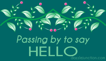 Floral Hello quote