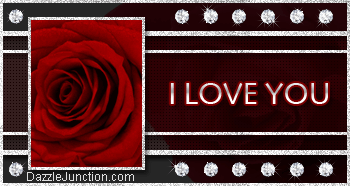 Sparkle Flower Love You