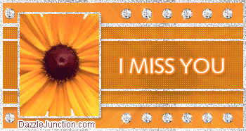 Sparkle Flower Miss You