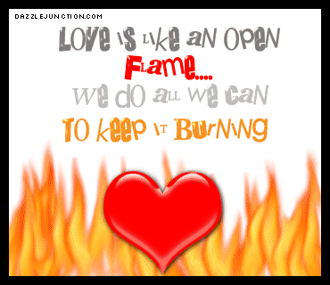 Zburning Love quote