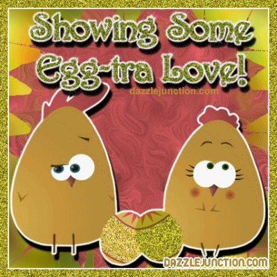Showing Love Chickens Eggs quote