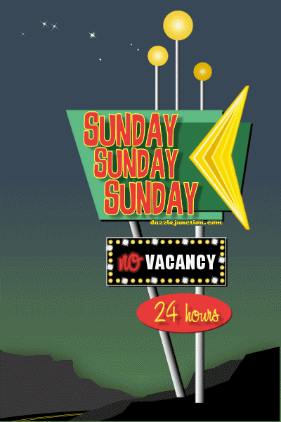 Sunday Flashing Sign