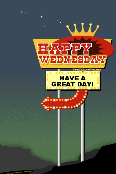 Wednesday Retro Sign