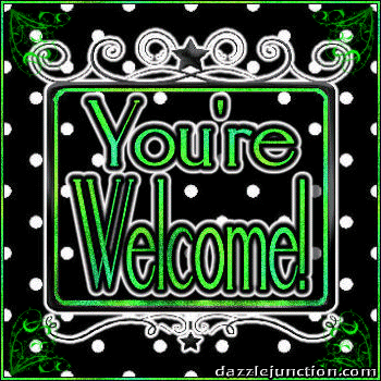 Youre Welcome Green Dj quote