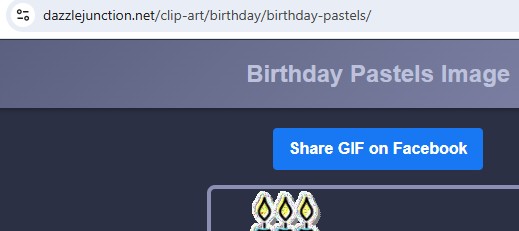 Link and Blue Facebook Button
