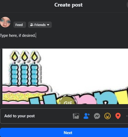 Add a message