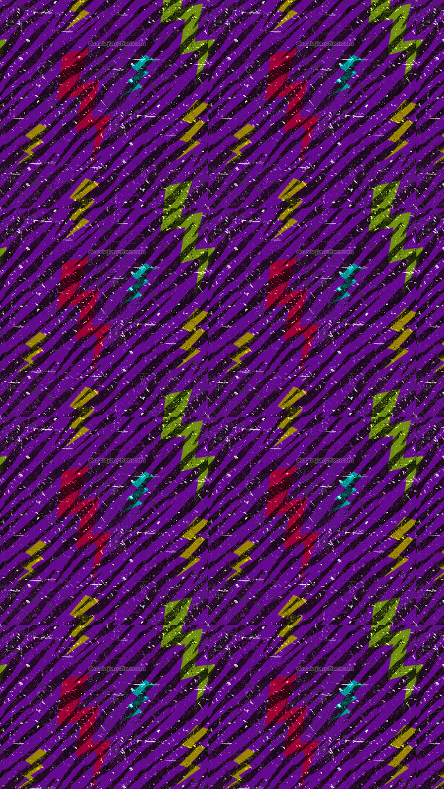 A Purple Bolt iPhone Wallpaper
