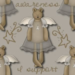 Bear Gray Ribbon