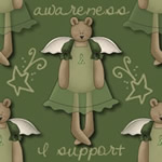 Bear Green Ribbon