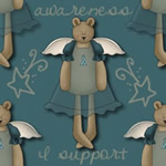 Bear Teal Ribbon
