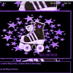 Purple Groovy Rollerskate