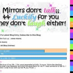 Mirrors Dont Talk