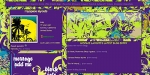 Green Purple Floral